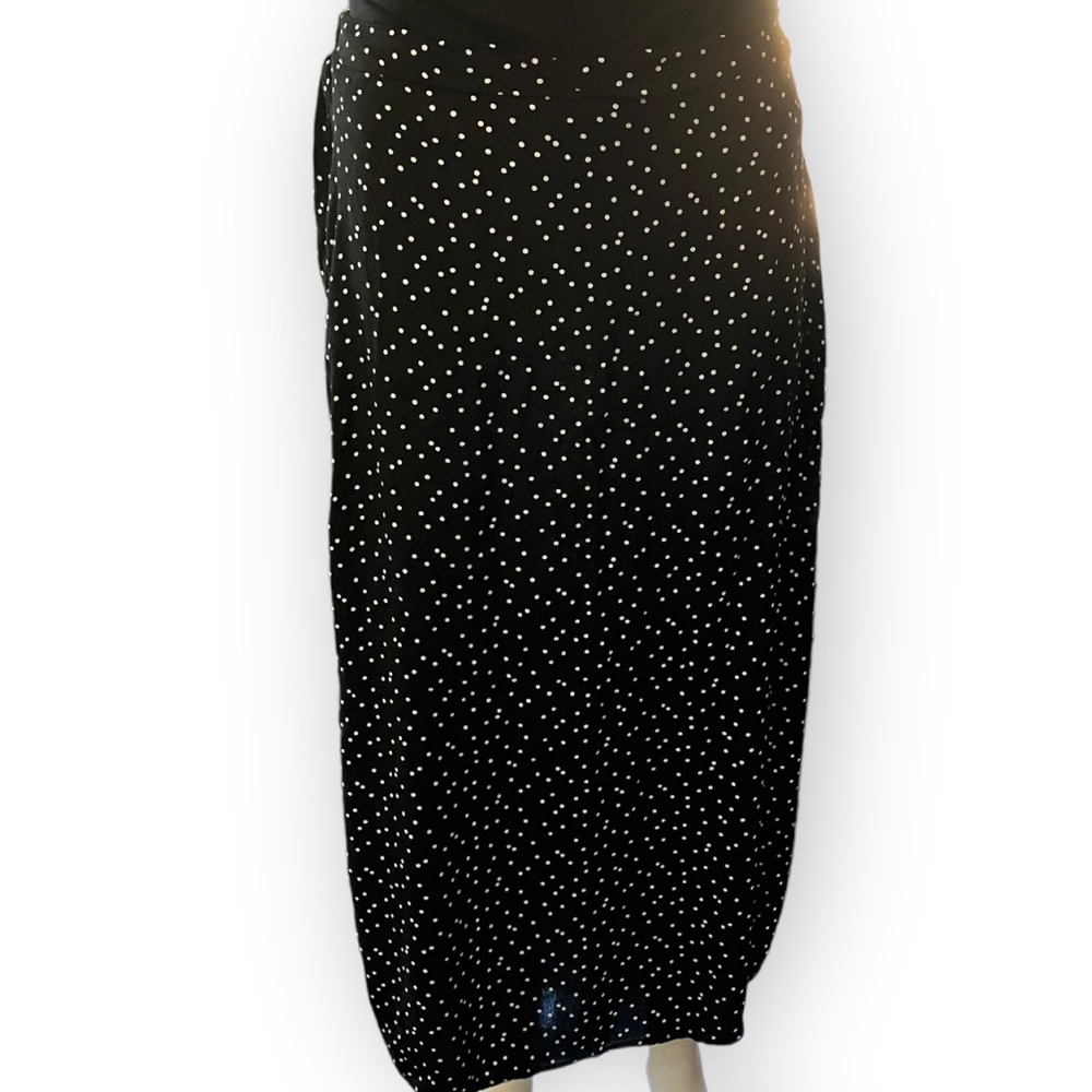Cotton on Womens black and white polka dot maxi skirt
